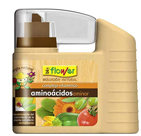 Amande ABONO FOLIAR Amini. 400 ml. Biostimulant pour la croissance des plantes et des cultures.