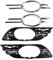 Fltaheroo 4Er Frontsto？Stange Nebelscheinwerfer Chrom Grill Zierblende Rechts für Mercedes- 2007 2008 2009 W211 E320 E350 E550 E63 Amg