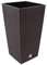 Maceta alta cuadrada 19 L Prosperplast Rato Square de plástico CON depósito en color Antracita, 45 (alto) x 24 (ancho) x 24 (profundo) cms