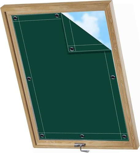 AIYOUVM Sonnenschutz dachfenster Mehrfach Farbe, Mehrere Größenoptionen, Rollo ohne Bohren Rollo Dachfenster für Windows Velux Roto Solarschutz Wärmereduzierung 60x73cm
