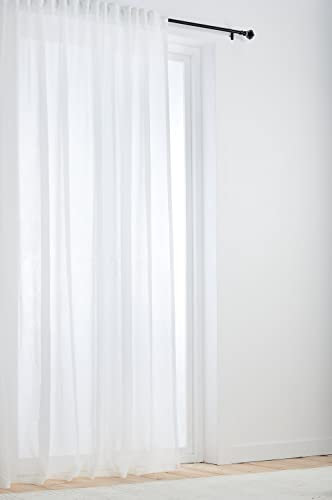 Jotex Caisa Multifunktionsgardine, Extra Breit Vorhang (1er Pack) Naturweiß, 260 x 250 cm