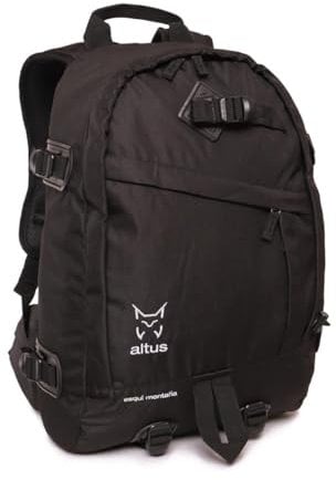 ESQUI MONTAÑA G30 | 27 Litros | Negro/Lila | Mochila urbana | Mochila para Colegio | Ordenador Portatil | Viaje | Senderismo | Escolares | Universidad | Adulto (Negro)