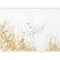 murando - Papier peint panoramique paysage 450x315 cm - Revêtement mural décoration pour chambre salon - Design unique et moderne - Jaune marron gris - Oiseaux plantes paysage nature c-A-0247-a-a