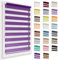 Doppelrollo ohne Bohren, 35x220 cm Stoffgröße, Duo Rollo Klemmfix, Easyfix, lichtdurchlässig und verdunkelnd, Day&Night, Klemmrollo Sonnenschutzrollo Fensterrollo für Fenster & Türen