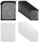 20 Pcs Aquarium Filterbeutel Fine, Aquarien Netzbeutel mit Reißverschluss 15x20cm, Netz Filtersack mit Hohem Durchfluss, Netzfilterbeutel Wiederverwendbare für Aktivkohle Keramikring, Weiß und Schwarz