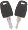 BODYA Lot de 2 clés multifonctions TSA002 TSA007 pour bagages, valises, clés TSA, Noir