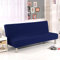 ShowyLive Housse Clic Clac 190x140CM Couverture de Canapé Extensible sans Bras 3 Places - Protection de Meubles pour canapé Pliable - Bleu