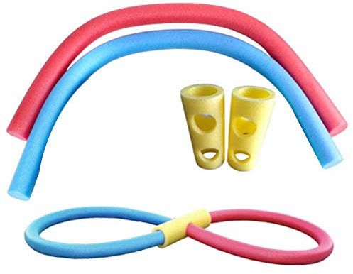 Bagima Nudeln Poolschaum 38 * 27 * 8 2 Stück Poolnudeln mit 2 Anschlüssen 59 Zoll Hohlschaum Pool Schwimmnudeln Schaumnudeln(Zufällige Farben)