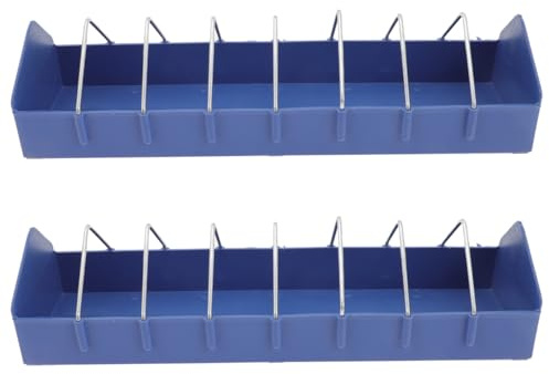 STOBAZA 40cm Pigeon Feeding Trough, Anti-Spill Polypropylene Bird Feeder Tray for Loft and Cage, Easy-Clean Grain Feeder for Racing Pigeons and Compatible Small Birds