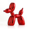 JTBDWOSK Glänzende Ballon-Hund-Statue,Desktop-Ornament, Niedliche Kunstharz-Skulptur, Die Details Werden Anschaulich Dargestellt Dekoration Für Zuhause Schlafzimmer Wohnzimmer Büro,Rot