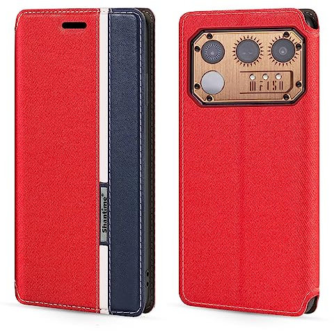 Shantime Für IIIF150 Raptor Hülle, Mode Mehrfarbig Magnetverschluss Leder Flip Case Cover mit Kartenhalter für IIIF150 Raptor (17,3 cm)