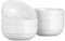 SECO Cuenco de melamina esmaltada de 14 cm, paquete de 6, duradero y resistente a los arañazos, color blanco