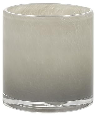 blomus Windlicht -SAGA- | Kerzenhalter aus Glas | Farbe Mourning Dove | Größe L | Ø15x 16H cm | für Innen- und Außendekoration