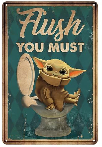 nwiteiw Cuadro decorativo para cuarto de baño, cartel de chapa, póster de baño, imágenes para pasillo, decoración vintage, placa de metal, decoración de pared (30 x 20 cm)