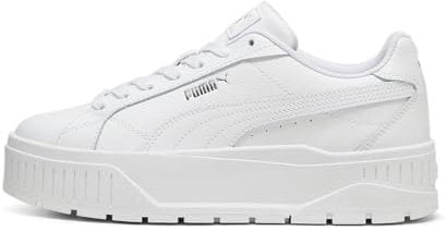 PUMA Women's Karmen II L Sneaker, White White Silver, 4.5 UK