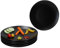 MamboCat Panther - Lot de 6 assiettes plates noires - Diamètre : 27,5 cm - En faïence mate pour 6 personnes - Grandes assiettes pour barbecue, etc. - Vaisselle pour petit-déjeuner, midi, café et dîner