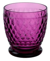 Villeroy & Boch – Boston Berry Wasserglas Lila, Spülmaschinenfest, Trinkglas, Buntes Glas, Saftglas, Glas für Wasser und Saft, Wassergläser, Kristallglas