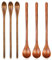 6 cucharas pequeñas de madera para cucharas de café, tarros, cucharas de té, cucharaditas de madera, cuchara de degustación de mango largo, mini cuchara de agitación, cucharas vintage de miel, cuchara