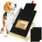 Foribyw Dog Nail Scratch Pad with Built-in Treat Drawer Wooden Dog Nail File Board with 2 Replacement Sheets Foldable 3 Height Adjustable Dog Nail File Sandpaper for Sensitive Pets Dog Cat