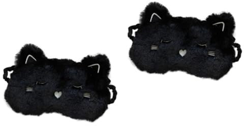 Mobestech 2pcs Dog Sleep Eye Mask Cartoon Eye Patch Blindfold Sleep Mask for Travel