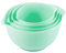 BoxedHome Green Mixing Bowl Set Plastic Salad Bowl Non-Slip Stackable Serving Bowls for Kitchen 4-Piece Mixing Bowl Set