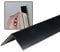 Dalsys 200cm Profilé d'angle autocollant en PVC 30mm x 30mm noir, protection élevée