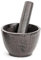 Sungmor Mortier et pilon en fonte, petit ensemble de moulins à épices noirs très résistants, mortier de 7,6 cm de diamètre et pilon de 9,9 cm de long, outils de cuisine rustiques utiles pour broyer