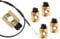 4 Schraubnippel Klemm-Nippel Ø 5mm x 7mm Universal Gaszug Bowdenzug Seilzug für Simson MZ AWO DKW BMW EMW Zündapp