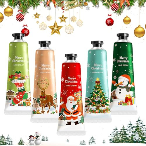 KUIRUNRX® Handcreme, Handcreme Geschenkset,Hand Feuchtigkeitscreme für Raue, Tägliche Feuchtigkeitsspendende Handcreme Weihnachtsgeschenke für Frauen (Moose, 5 pcs)