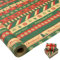 Grand rouleau de papier cadeau : 76 cm x 15 m de papier cadeau kraft recyclable de Noël imprimé avec sapin de Noël et flocon de neige pour Noël, anniversaire, mariage, festival, décorations de cadeaux
