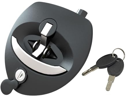 Zxfdsfdbnm Serrure d'armoire et clé de rechange pour camping-car, remorque, porte de cabine, serrure de sécurité étanche pour meubles, tiroirs