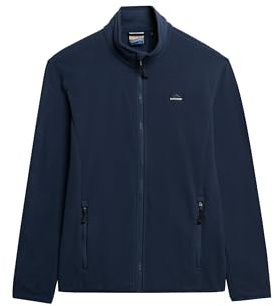 Superdry Herren Polar Fleece Reißverschlussjacke Lauren Marineblau XL