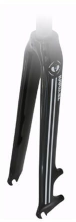 BSFHQS Road Bikes Rigid Fork 700C Carbon Fiber Bike Forks 1-1/8 Straight C/Disc Brake Bike Front Fork 9 * 100mm Quick Release(Black White)