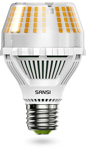 SANSI Ampoule LED E27 Dimmable 17W Blanc Chaud 3000K, 2500LM de Haute Luminosité, Équivalente Ampoule E27 Halogène 150W, Angle de Faisceau 270°, Pas de Scintillement - Paquete de 1