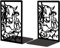 Peacoblue Support de Serre-Livres en MéTal pour éTagèRes DéCoratives, 13.5x11x20cm Moderne, Robuste, Serre-Livres D'éTude, Support pour éTagèRe de Bureau, 1 Paire (Animaux de la Ferme)