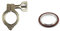 304 Edelstahl KF Vakuum Klemme Halterung FKM O-Ring Ring(With Bracket,KF40)