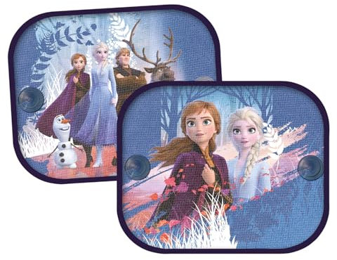 2 x Sonnenschutz für Seitenscheiben Frozen II Auto UV Sonnenschutz mit Saugnäpfen