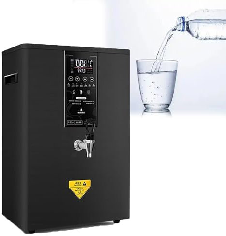 RayGenius Instant Hot Water Dispenser Automatic Commercial Hot Water Pot, Drinking Hot Water Boiler, Wall Kettle, Staff Canteens, Offices Stainless Steel,60L-Black