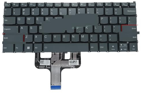 LZZSEOZ US UK Türkische Tastatur mit Hintergrundbeleuchtung für Lenovo für Slim 7 Prox 14arh7 82V2, für Yoga 14IAL7 14ARB7 82QE 82QF Laptop SN21G96066 PT4SB-TR(US Green)