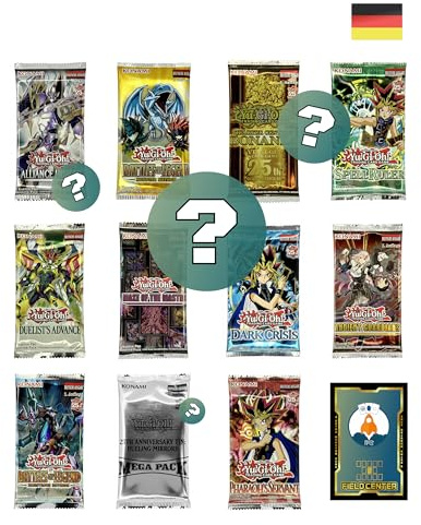 Yu-Gi-Oh! Mystery Booster Pack Bundle - 1 zufälliges Booster Pack - Deutsch - Yugioh - mit RC-Fieldcenter
