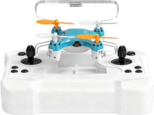 Azazaza All-Ages Mini Drone, Tiny Drone with LED Altitude Hold Propeller Protection, Easy Stunt Flights & 360° Tricks, Quadcopter Mini Drone for Kids Adults Beginners Indoor Outdoor (Blue)