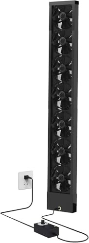 Ventilador de escape vertical para ventana, 2800 rpm, sin perforaciones, retráctil, flujo de aire de 98 CFM para ventanas correderas en cocina, dormitorio y baño