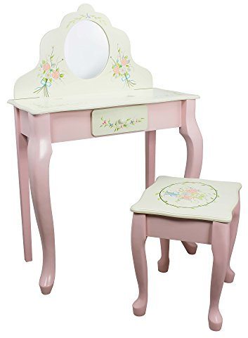 Fantasy Fields Bouquet Kids Holz-Schminktisch und Hocker Spiegel W-5700AR