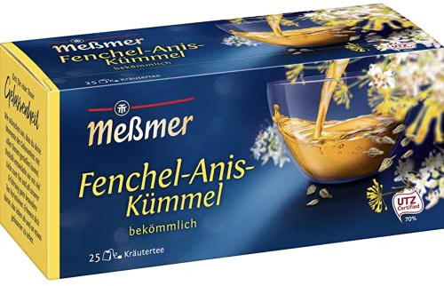 Meßmer Fenchel/Anis/Kümmel 25 TB, 2er Pack (2 x 50 g Packung)