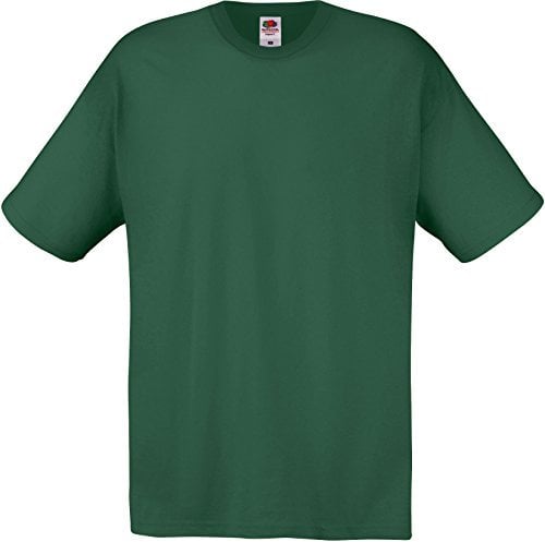 Fruit of the Loom Men's Original T. T-Shirt, Bottle Green, Medium