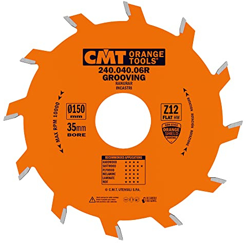 CMT ORANGE TOOLS 240.040.06R - NUTKREISSÄGEBLATT 150X4X35 Z=12 FLACHZAHN