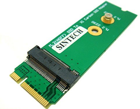 Sintech NGFF M.2 B + M Clé SSD vers 20 + 6pin carte adaptateur pour remplacer SanDisk Sd5sg2 SSD de Lenovo X1 Carbon ultrabook