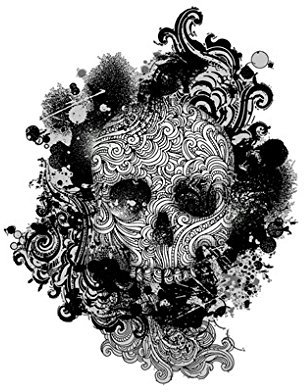 Apalis Fenstersticker Fensterfolie Skull Fensterbilder HxB: 39 x 30cm