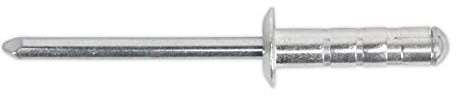 Sealey RM3210S Aluminium Multi-Grip Rivet Standard Flange 3.2 x 10mm Pack of 200