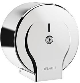 DELABIE-Distributeur de papier WC 200 m Inox poli brillant 8 10 Réf 2901